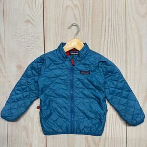 Patagonia Boys Toddler 4T Nano Puff Primaloft Insulated Jacket Quilted Blue